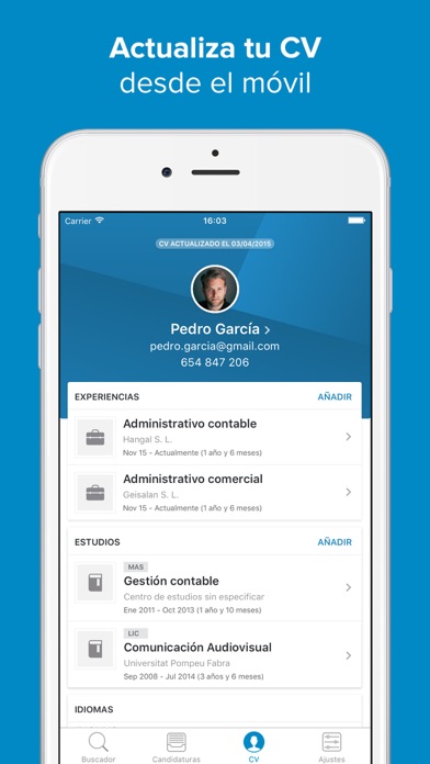Captura de pantalla del iPhone 5