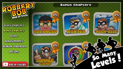 Screenshots of Robbery Bob™ for iPhone