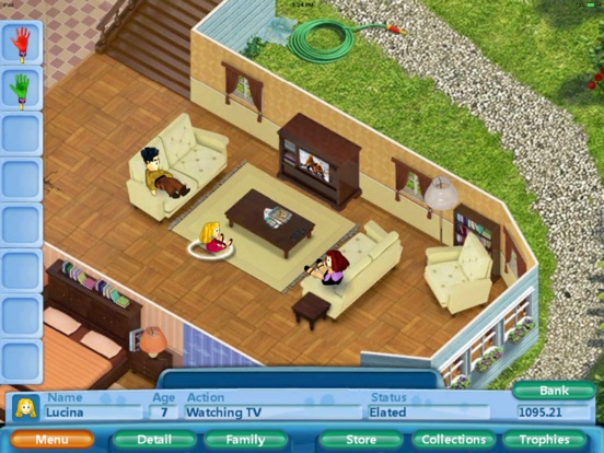 Screenshots of Virtual Families Lite for iPad