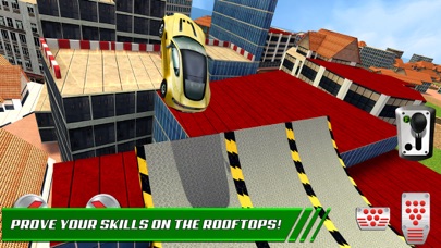 Screenshots of Roof Jumping Stunt Driving Parking Simulator - Real Car Racing Test Sim Run Race Games for iPhone