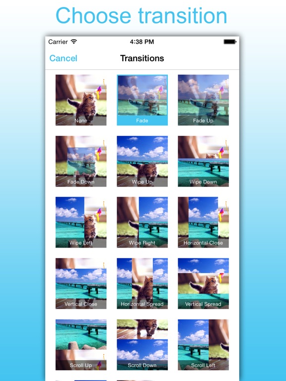 Screenshots of SlideShow Maker - Picture Video & Movie With Music for iPad