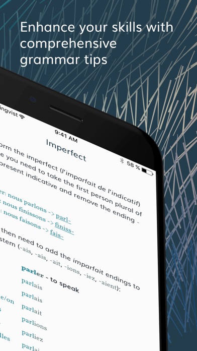 Screenshots of Lingvist for iPhone