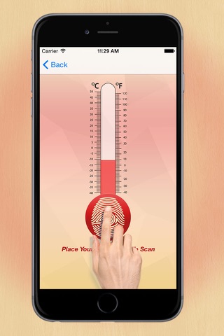 fingerprint thermometer app iphone