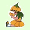 Vintage Golden Flower Child Stickers for iMessage