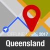 Queensland Offline Map and Travel Trip Guide queensland australia map 