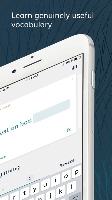 Screenshots of Lingvist for iPhone
