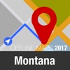 Montana Offline Map and Travel Trip Guide large map of montana 