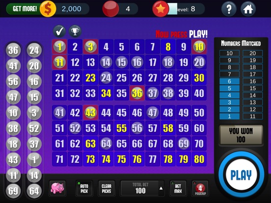 Classic keno game