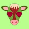 Christmas Cow Emoji Stickers