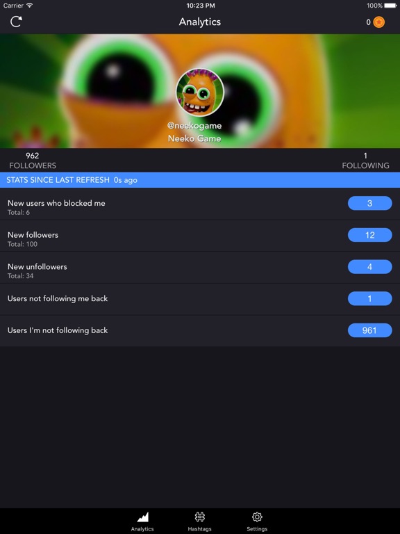 Screenshots of Blockers Spy for Instagram - track your followers for iPad