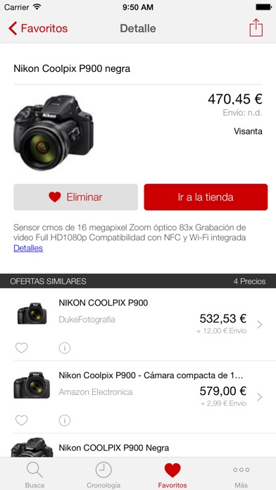 Captura de pantalla del iPhone 3