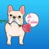 Romantic French Bulldog Sticker french 18 romantic movies 