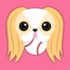 Blonde Lemon Japanese Chin Stickers for iMessage
