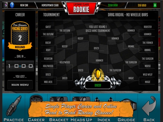 Screenshots of Door Slammers Drag Racing for iPad