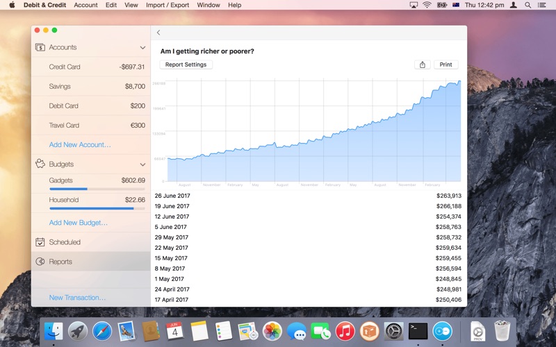 Debit & Credit Premium for Mac 6.3.1 破解版 个人财务管理