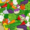 Autocollants en légumes santé: un bon pour vous tr