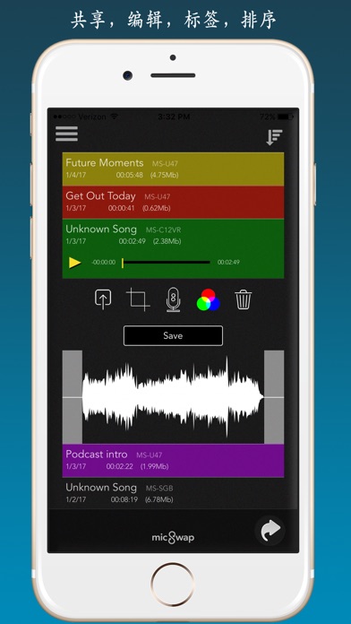 MicSwap Pro: 麦克风 模拟器 &录音机:在 App