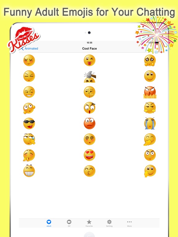 Screenshots of Emoji Keyboard Twitch for iPad
