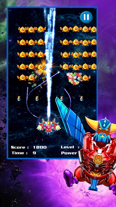 Screenshots of Space Attack: Chicken Shooter for iPhone