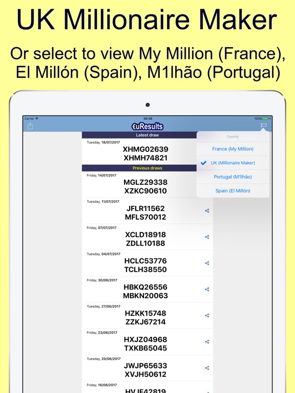 Euromillions: euResultsのおすすめ画像5