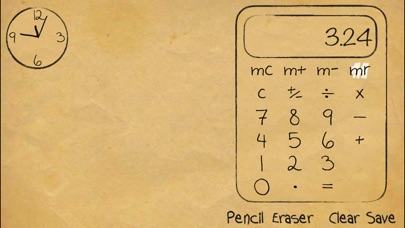 Paper Calculator & Clock screenshot1
