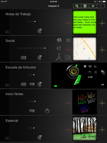Captura de pantalla del iPad 1