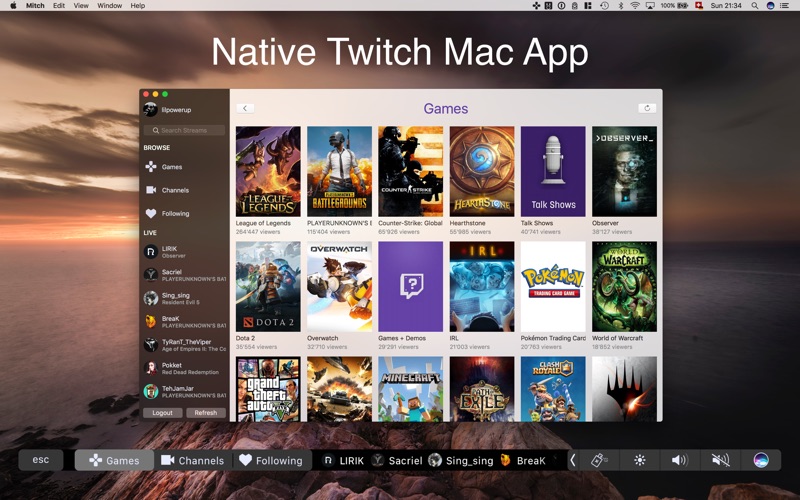 Twitch app for mac