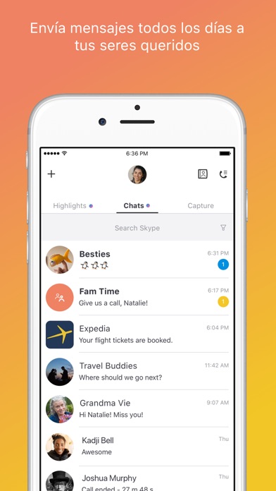 Captura de pantalla del iPhone 1