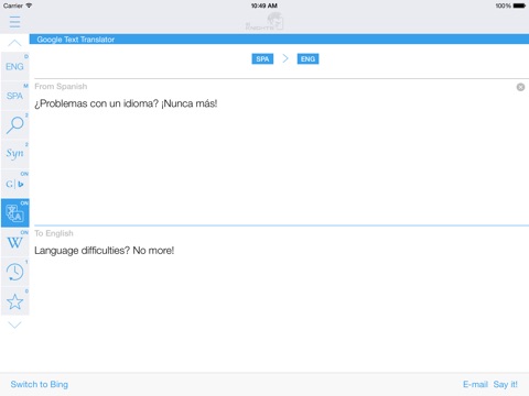 Captura de pantalla del iPad 3