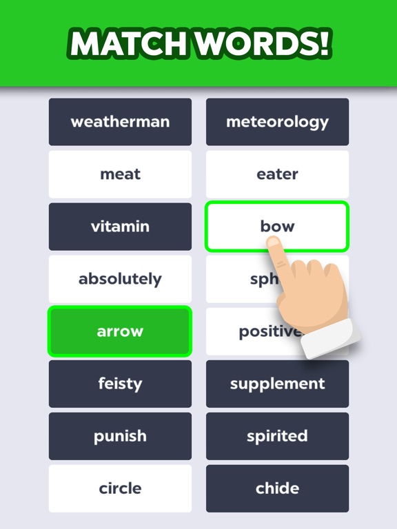 Screenshots of Word to Word - A fun and addictive word association brain game for iPad