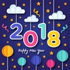 新年框架照片拼貼畫