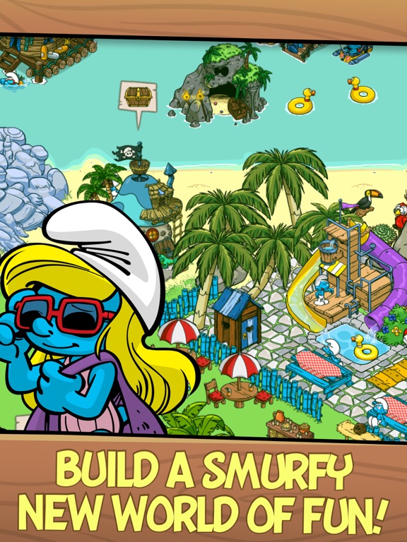 Smurfs' Village на iPad