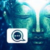 仏カムは、毎日ヨガの瞑想は、仏教の言葉&フィルターで写真のカメラを引用します