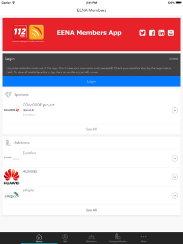 Скриншот из EENA Members