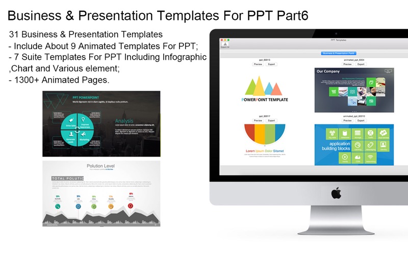 Templates Business Presentation Part6 For Ppt Pack6 Im Mac App Store Business Powerpoint Templates For Mac