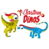 Christmas Dinos Big Eye Collection 貼紙