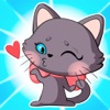 Magnifique le chat Lucy autocollants
