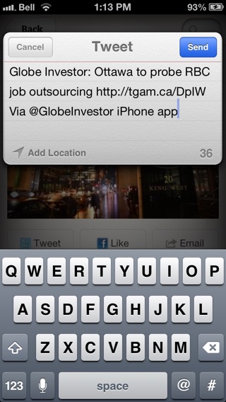 Captura de pantalla del iPhone 5