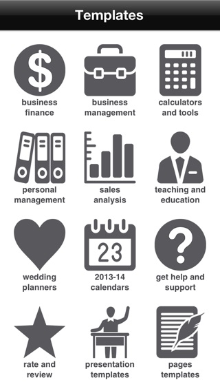 templates for numbers
