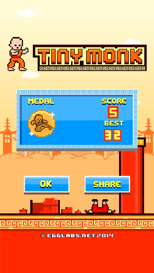 Screenshots of Tiny Monk Fight - Play Free 8-bit Retro Pixel Fighting Games for iPhone