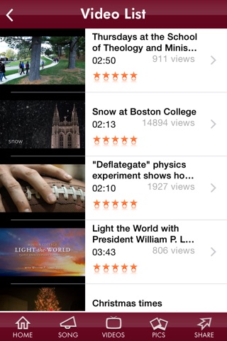 Boston College screenshot