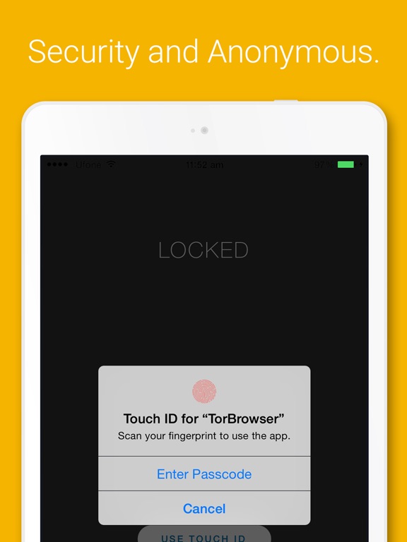 Screenshots of VPN Browser - TOR-powered free VPN for anonymous Internet browsing for iPad