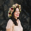 Lady with Flower crown - Flower crown photo montage with your lovely pose triple crown winners 