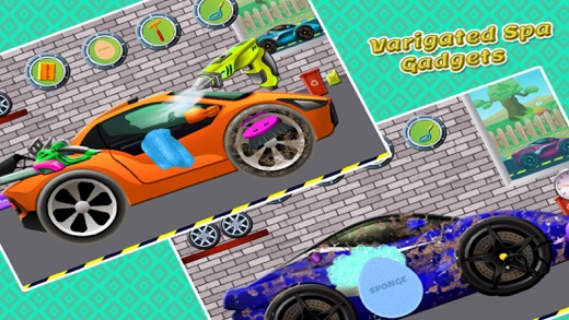 voiture de sport lavage design - nettoyage & jeux de lavage pour