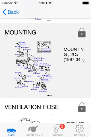 Скриншот из Toyota Parts Diagram & VIN