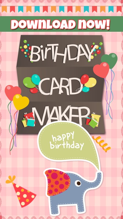 Birthday Card Maker - Free Birthday Cards Screenshot on iOS