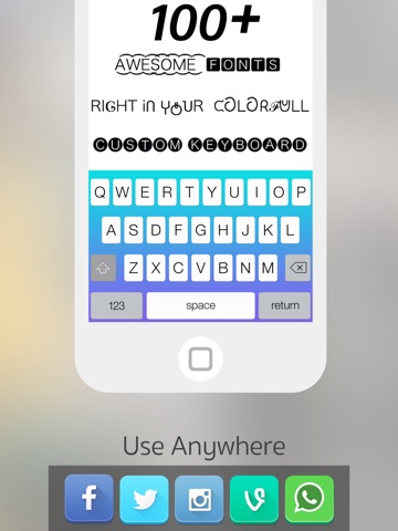 Screenshots of Font Changer - Color Keyboard Themes & Custom Fonts Keyboard for iPad