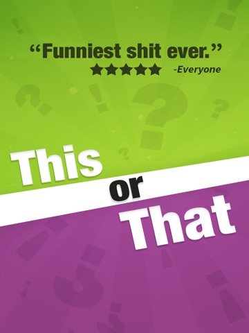 Screenshots of This or That.. for iPad