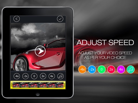Screenshots of SpeedPro - Make Slow and fast motion video for iPad