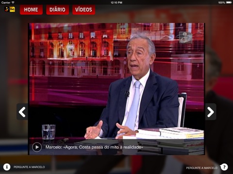 Captura de pantalla del iPad 3